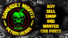 Associated friends, somewhat misfits' petrol heads, buy and sell swap group banner
