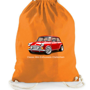 Drawstring lightweight cotton bag RED