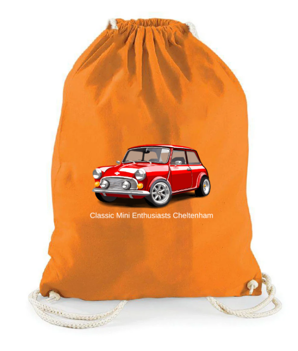 Drawstring lightweight cotton bag RED