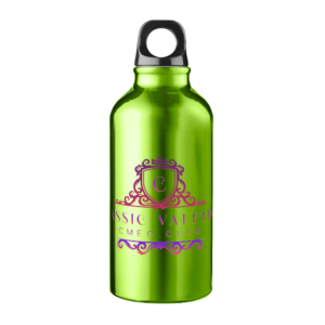 Aluminium Design Wrap Water Bottle with Carabiner – 400 ml